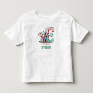 E is for Ethan – Personalised Toddler T-shirt 