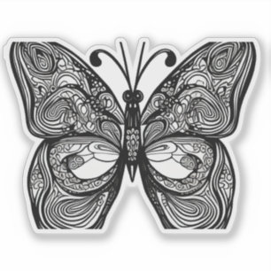 E.J. Gold Butterfly Removable Vinyl