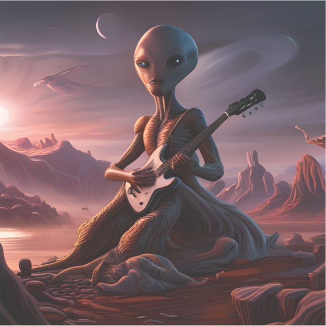 E.J. Gold Extraterrestrial Guitar Player Vinyl (Front)