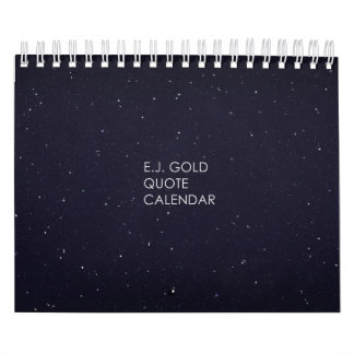 E.J Gold Quote Table Calendar