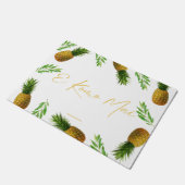 E KOMO MAI - HAWAIIAN WELCOME - DOORMAT DOOR MAT (Angled)