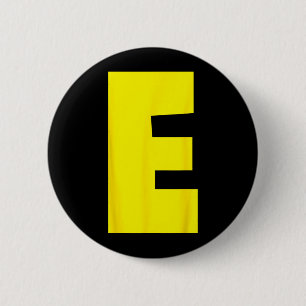 E Letter Chipmunk Group Matching Funny Halloween 6 Cm Round Badge