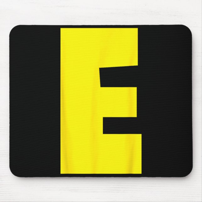 E Letter Chipmunk Group Matching Funny Halloween Mouse Mat (Front)