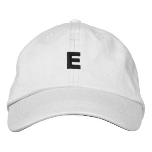 E - Letter Monogram Stunning Handsome Adorable-Hat Embroidered Hat