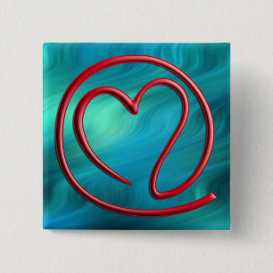 e m a i l 4 y o u bluegreen waves 15 cm square badge