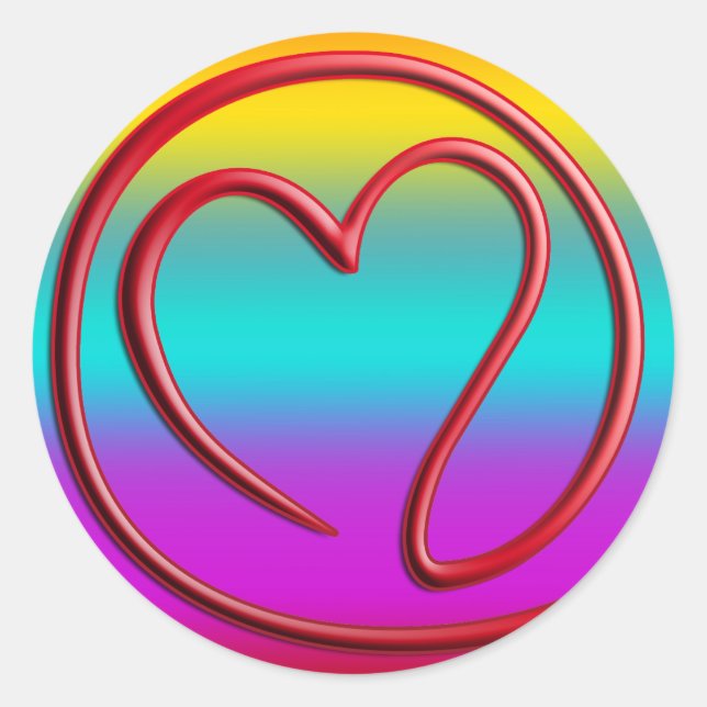 e m a i l 4 y o u | coloured linear classic round sticker (Front)