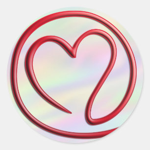 e m a i l 4 y o u light coloured classic round sticker