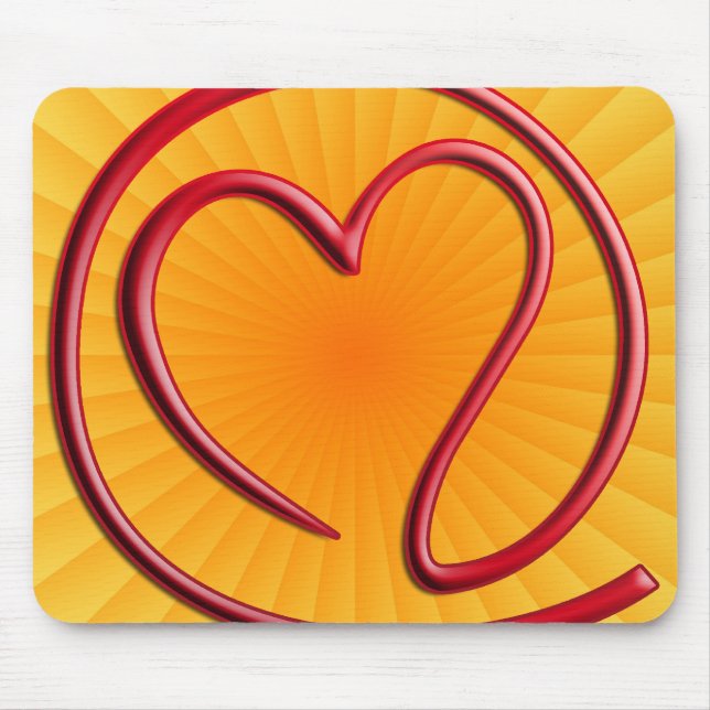 e m a i l 4 y o u | yellow radial mouse mat (Front)