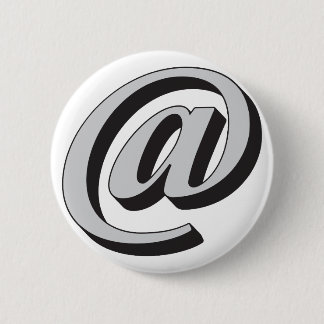 E-mail symbol 3D 6 Cm Round Badge