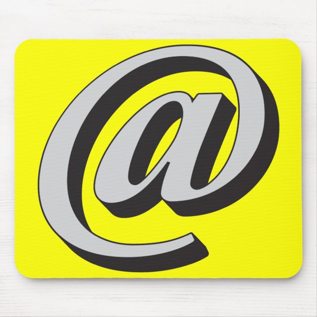 E-mail symbol 3D Mouse Mat (Front)