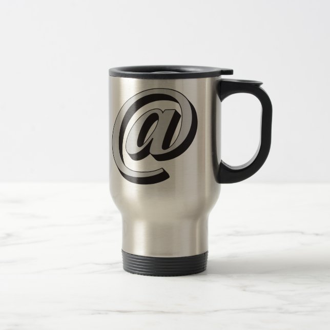 E-mail symbol 3D Travel Mug (Right)