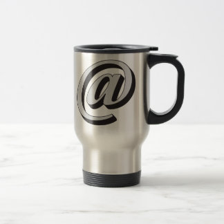 @, E-MAIL SYMBOL, 3D TRAVEL MUG