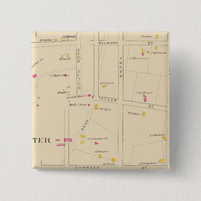 E Manchester, Bakerville, Ward 6 15 Cm Square Badge (Front)