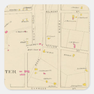 E Manchester, Bakerville, Ward 6 Square Sticker
