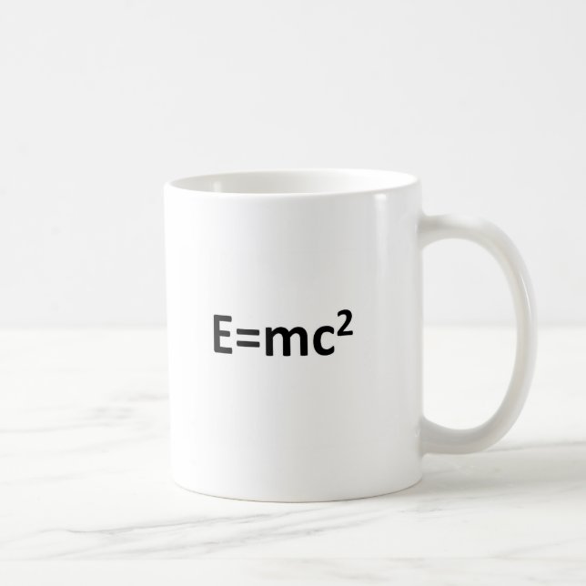 E=mc2 Coffee Mug (Right)