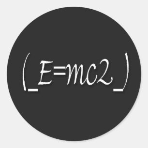 (_E=mc2_) copy Classic Round Sticker