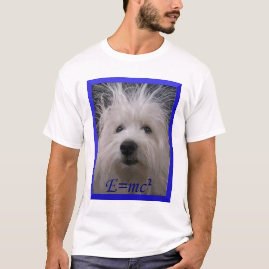 E=mc2 dog t-shirt