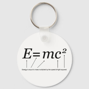 E=MC2 Einstein's Theory of Relativity Key Ring
