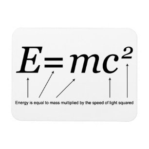 E=MC2 Einstein's Theory of Relativity Magnet