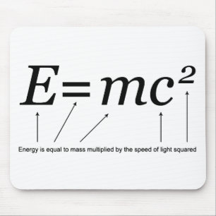 E=MC2 Einstein's Theory of Relativity Mouse Mat
