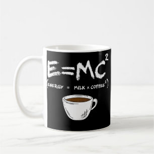 E = MC2 Energy Milk Coffee Funny Science Coffee  Mug