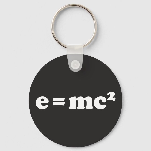e = mc2 key ring (Front)