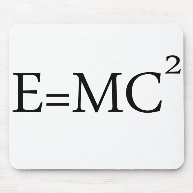 e=mc2 mouse mat (Front)