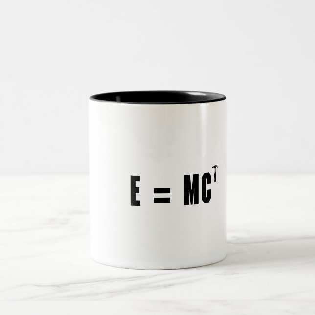 E=MC Hammer! Two-Tone Coffee Mug (Center)