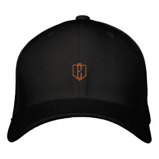 E Monogram Black-Hat Flexfit Wool Large XL Stylish Embroidered Hat