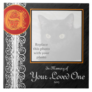 E Monogram "In Memory of Your Loved One" Tile