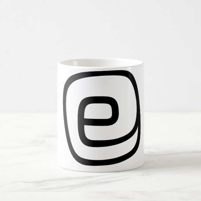 E Monogram Mug Embellishment (Center)