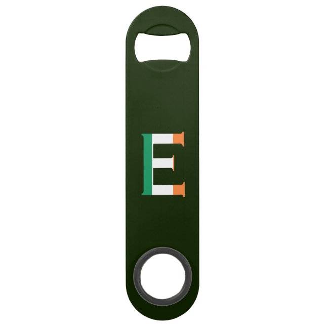 E Monogram overlaid on Irish Flag bocnt (Front)