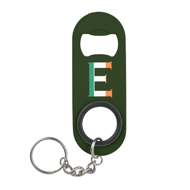 E Monogram overlaid on Irish Flag bot (Front)