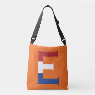 E Monogram overlaid on NLD Flag on or cbbcnt Crossbody Bag