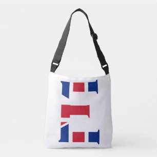E Monogram overlaid on Union Jack Flag cbbcnt Crossbody Bag