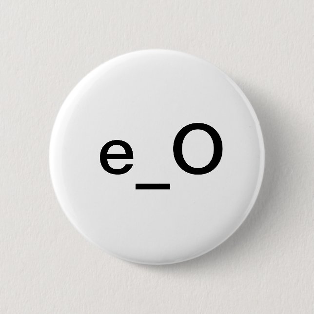 e_O 6 Cm Round Badge (Front)