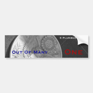 E Pluribus Unum Bumper Sticker
