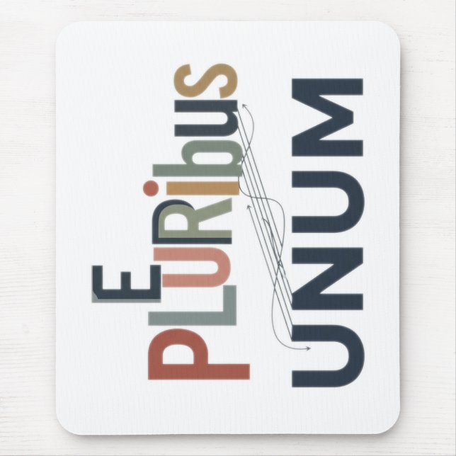 "E Pluribus Unum" - Design for Unity Mouse Mat (Front)