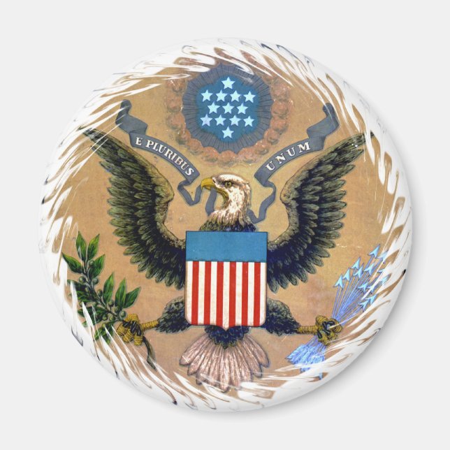 E Pluribus Unum Patriotic United States of America Magnet (Front)
