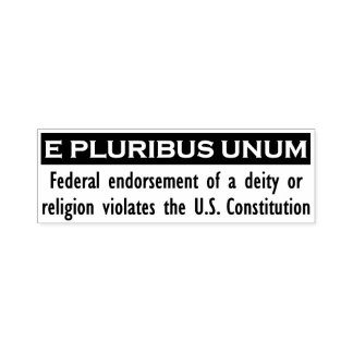 E PLURIBUS UNUM Stamp - Black/Large