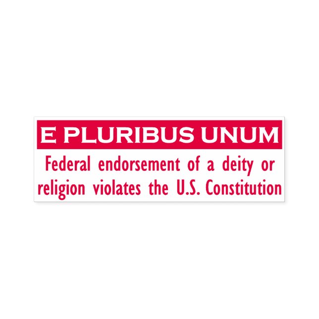 E PLURIBUS UNUM Stamp - Red/Large (Design)