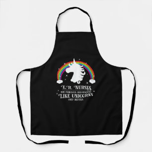 E.R. Nurses are Magical Like Unicorns Funny Tshirt Apron