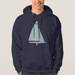 E Scow One Design Racing Sailboat Hoodie