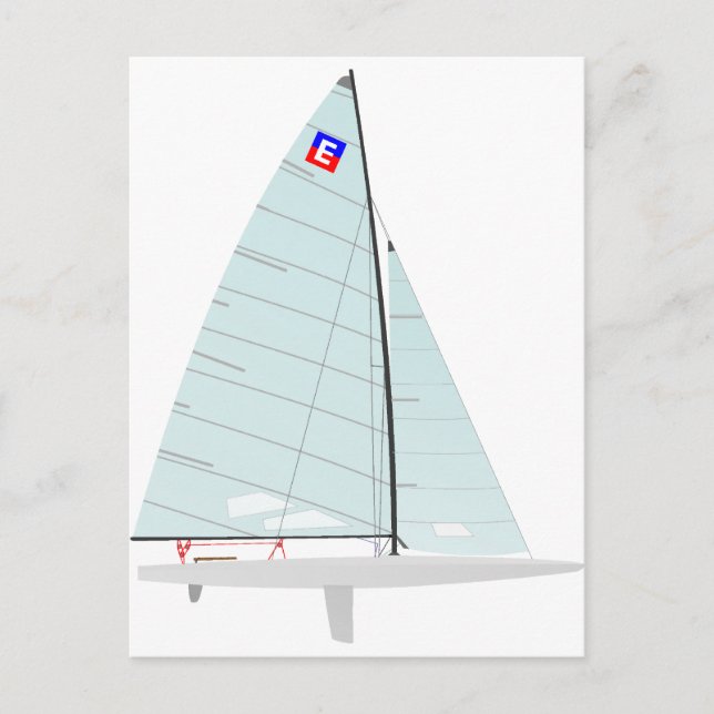 E-scow   Racing Sailboat onedesign  Class Postcard (Front)