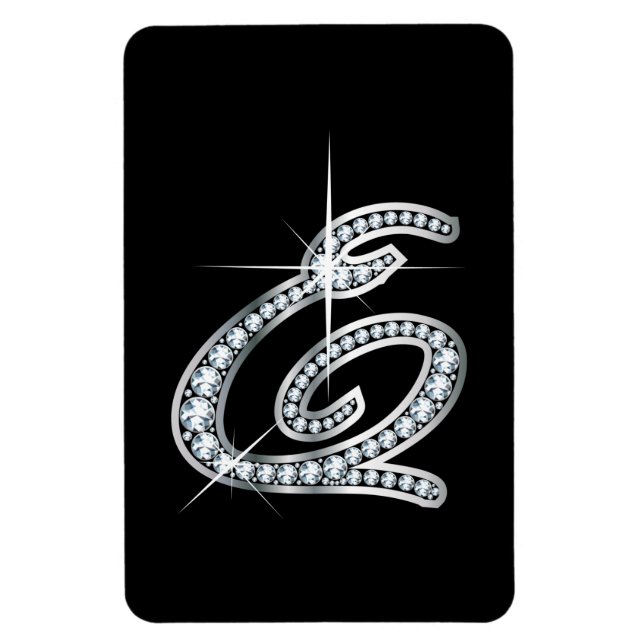 E script "Diamond Bling" Magnet (Vertical)
