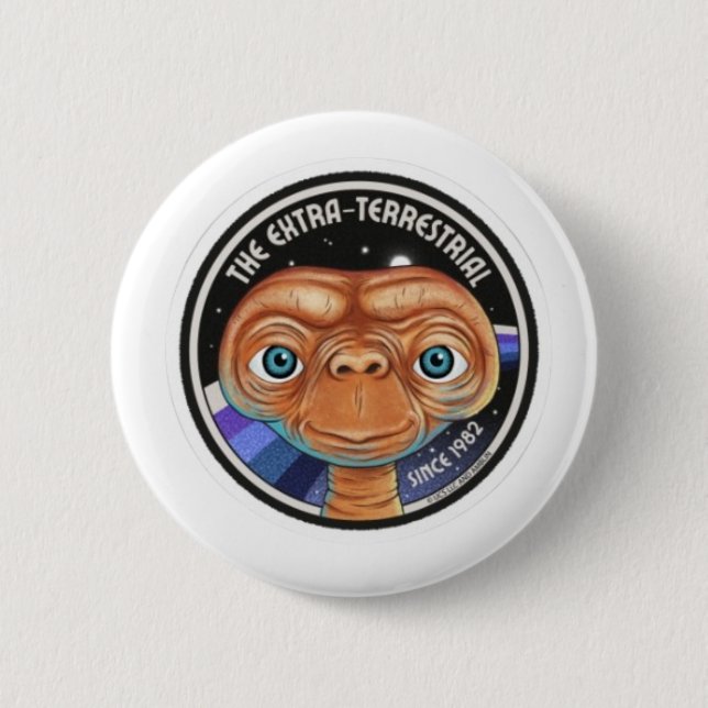 E.T. The Extra-Terrestrial Since 1982 6 Cm Round Badge (Front)