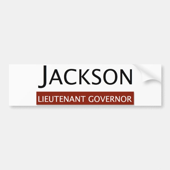 E.W. Jackson Lieutenant Governor Bumper Sticker (Front)