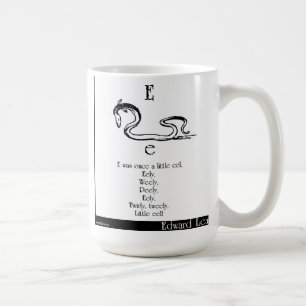 E was once a little eel coffee mug