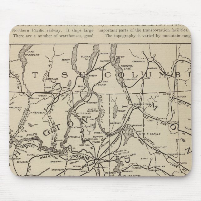 E Washington Idaho Region Mouse Mat (Front)