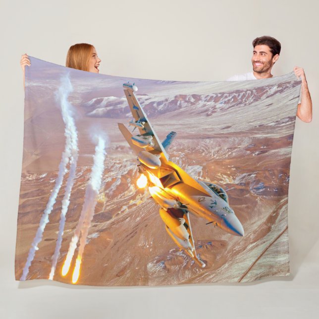 EA-18G GROWLER FLEECE BLANKET (In Situ)